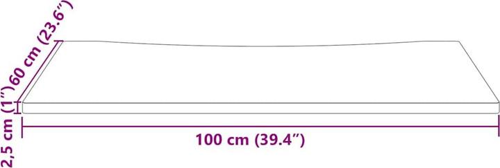 Immagine prodotto VidaXL Schreibtischplatte Weiss 100x60x2,5 cm Massivholz Kiefer (100 x 60 x 2,5 cm)