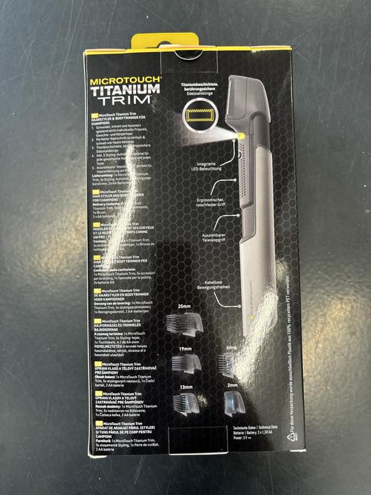 Actual product image Microtouch Micro Touch Titanium