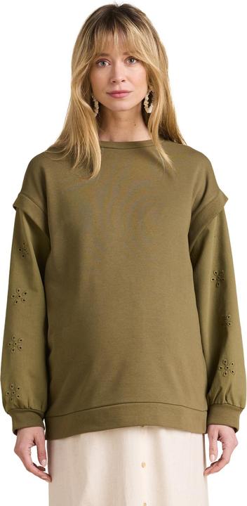 Envie de Fraise Umstands-Sweatshirt mit Materialmix