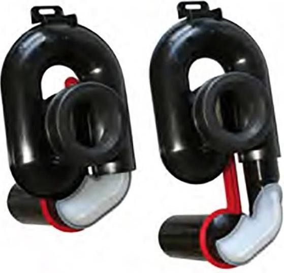Image du produit Haas & sohn Siphon d'aspiration pour urinoir OHA 6000 DN 50, hauteur réglable de 65mm, horizontal, noir