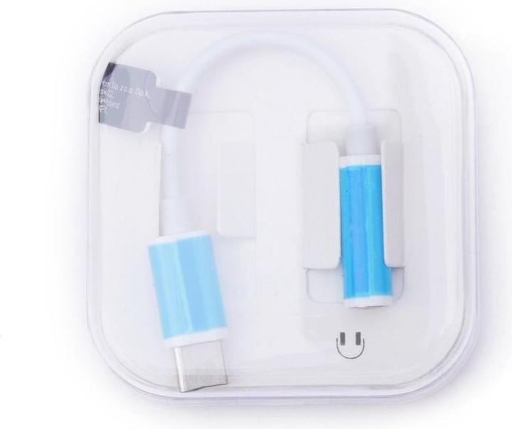Immagine prodotto Babaco Convertitore Adattatore OEM AUX tipo C (maschio) a Jack 3,5 mm (femmina) BOX bianco (USB tipo C)