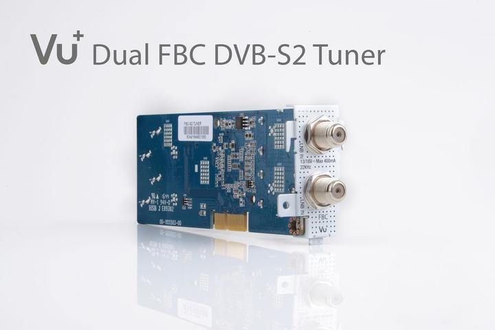 Actual product image Vu+ DVB-S2 /S2X FBC Twin Tuner Duo (8 GB, 2x DVB-S2X, CI+ slot)