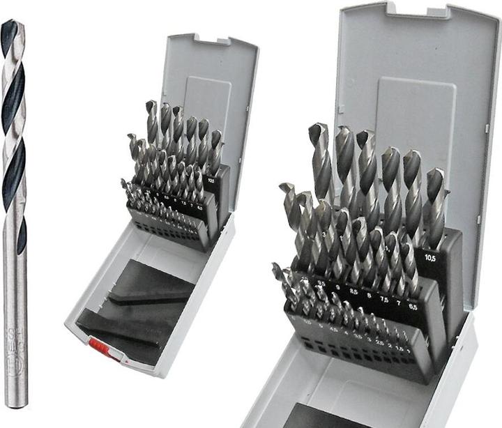 Actual product image Bosch Professional Zubehör HSS twist drill set PointTeQ, 25 pcs, ProBox, 1-13 mm (12.5 mm, 13 mm, 9.5 mm, 10 mm, 10.5 mm, 11 mm, 11.5 mm, 12 mm, 6.5 mm, 7 mm, 7.5 mm, 8 mm, 8.5 mm, 9 mm, 3.5 mm, 4 mm, 4.5 mm, 5 mm, 5.5 mm, 6 mm, 1 mm, 1.5 mm, 2 mm, 2.5 mm, 3 mm)