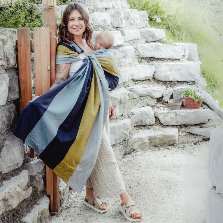 Actual product image Hoppediz Babytragetuch gewebter Ring-Sling (2 m)