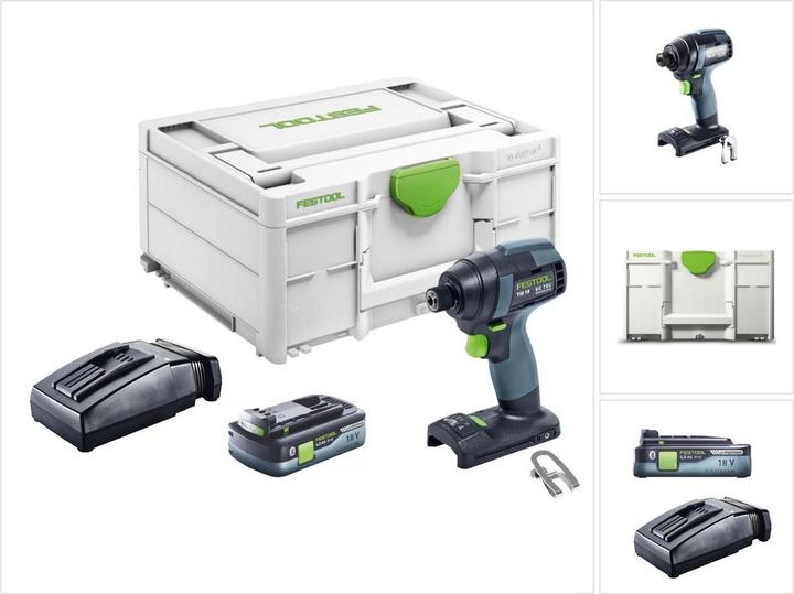 Immagine prodotto Festool TID 18 Basic Visseuse à percussion sans fil 180Nm, 1/4" 18V + 1x batteria 4,0Ah + Caricabatterie (Batteria ricaricabile)