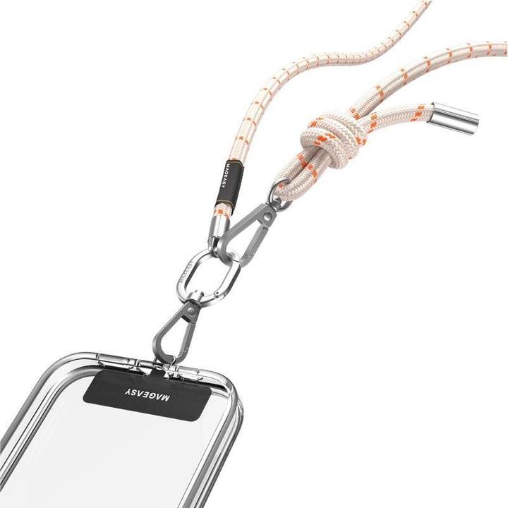 Produktbild MagEasy Handykette / Necklace Universal – Beige/Orange
