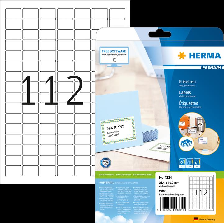 Herma Universal Etiketten A4