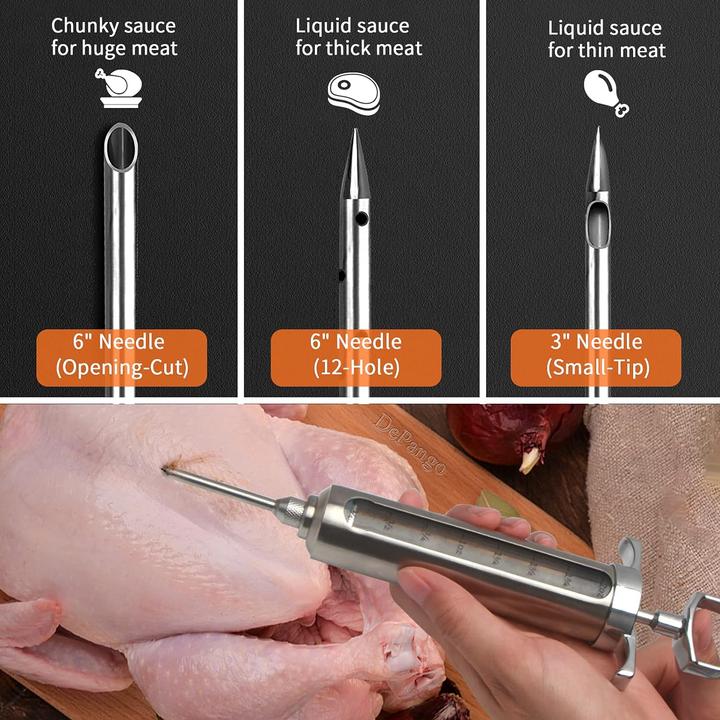 Actual product image DePango Meat syringe