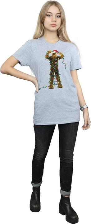 Produktbild Star Wars Chewbacca Christmas Lights TShirt (S)
