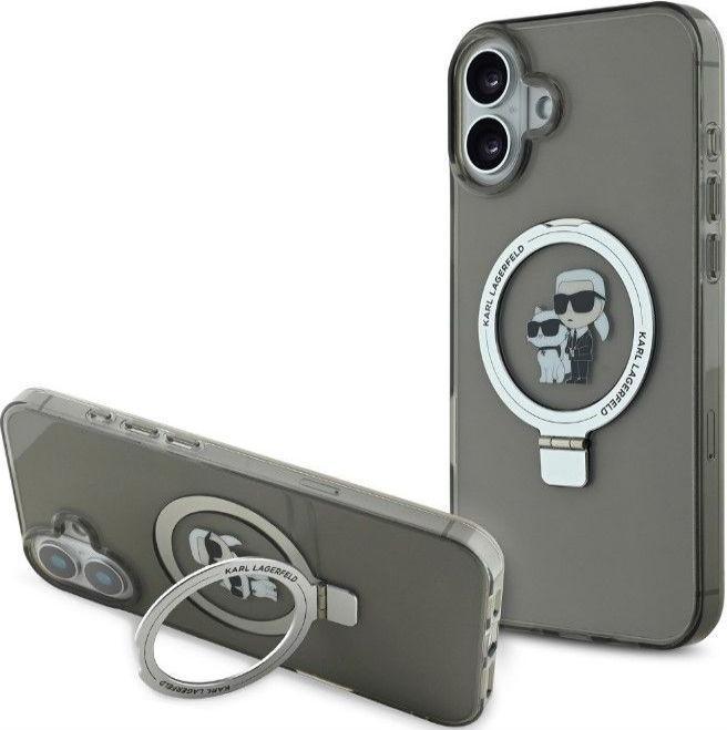 Produktbild Karl Lagerfeld iPhone 16 Ringstand Karl and Choupette MagSafe Case (Apple iPhone 16)