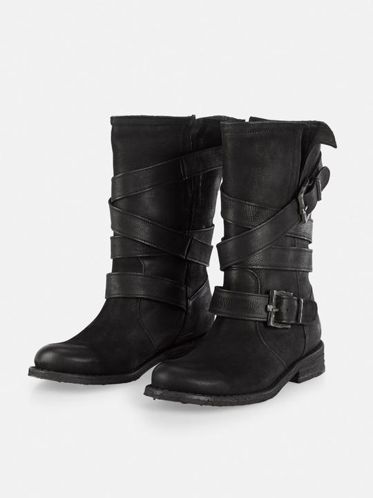 Produktbild Felmini GREDO 8562 Biker Boots mit zwei dekorativen Schnallen. Eine Verschmelzung von robustem Stil und urba (38)