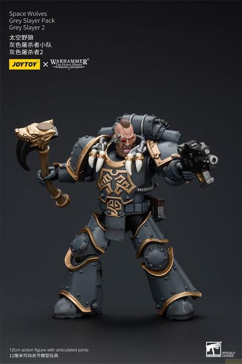 Image du produit Joy Toy Warhammer The Horus Heresy Figurine 1/18 Space Wolves Grey Slayer Pack Grey Slayer 2 12 cm