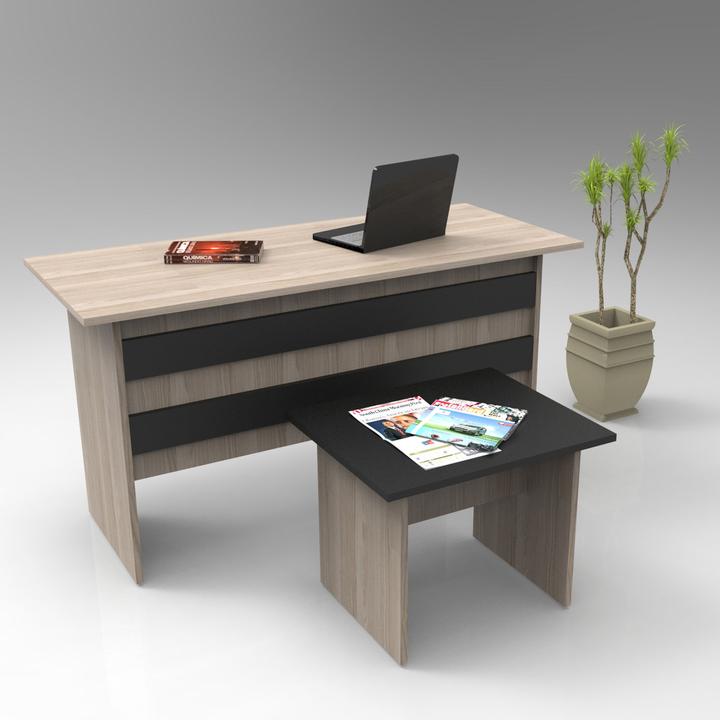 Oak and black