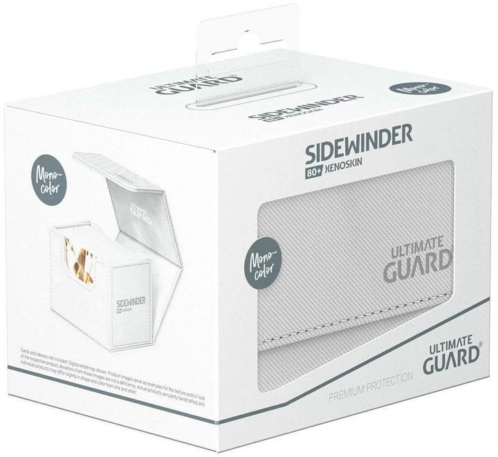 Produktbild Ultimate Guard Kartenbox XenoSkin Sidewinder Monocolor 80+ Weiss