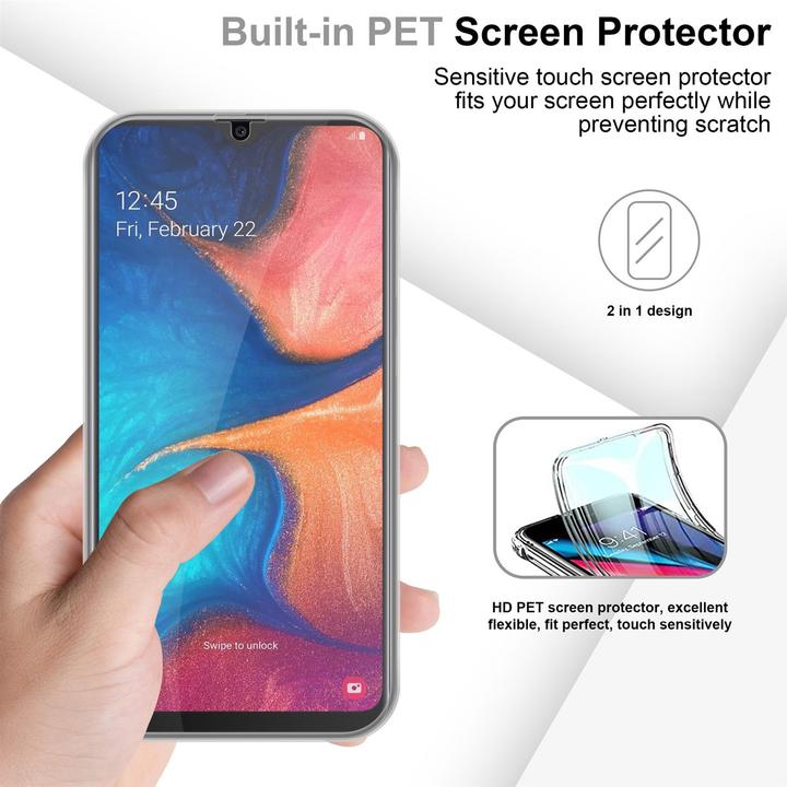 Actual product image Cadorabo TPU 360 Degree Case Cover (Samsung Galaxy A20, TCL A30, Samsung Galaxy M10s)
