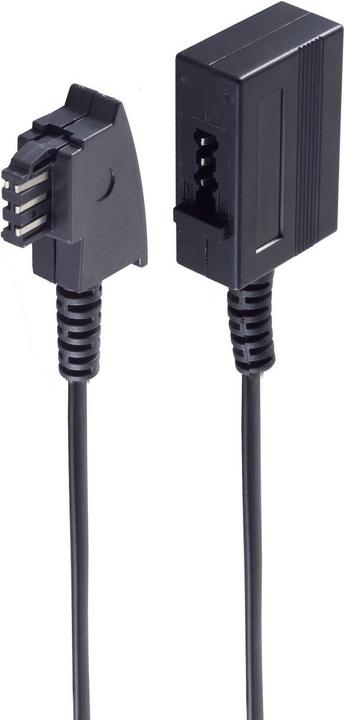 Actual product image Shiverpeaks ®-BASIC-S--Phone extension, TAE F plug to TAE F coupling, 15m