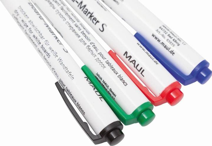 Image du produit Maul Marqueurs pour tableaux blancs (triés par couleur, 1.50 mm, 4 x)