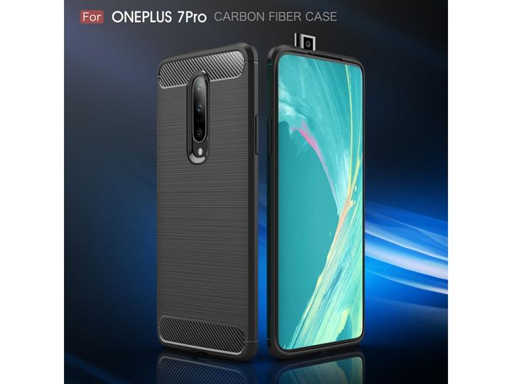 Immagine prodotto Screenguard OnePlus 7 Pro Cover Carbon Brushed Soft TPU (OnePlus 7 Pro)