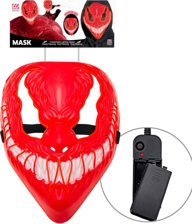 Immagine prodotto Widmann Maschera da mostro rossa con illuminazione a LED