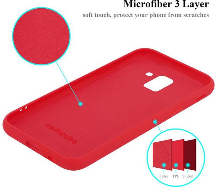 Actual product image Cadorabo TPU Liquid Silicone Case Cover (Samsung Galaxy J6 (2018))