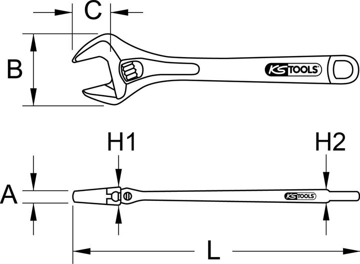 Actual product image KS Tools screw wrench (43 mm)