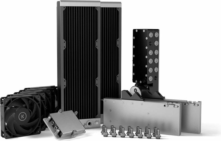 Actual product image EKWB EK-Pro QDC Kit, 2xP360 1xSP5 2×6000 Ada