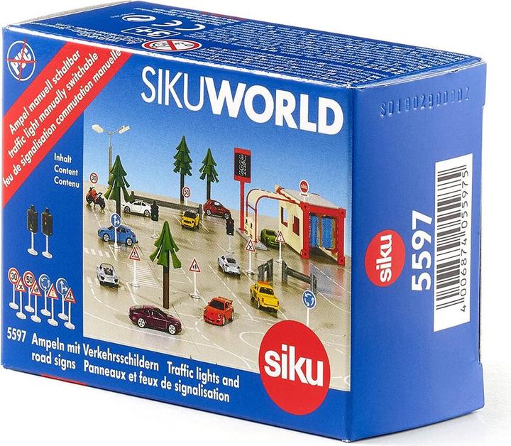 Produktbild Siku Ampeln mit Verkehrsschildern