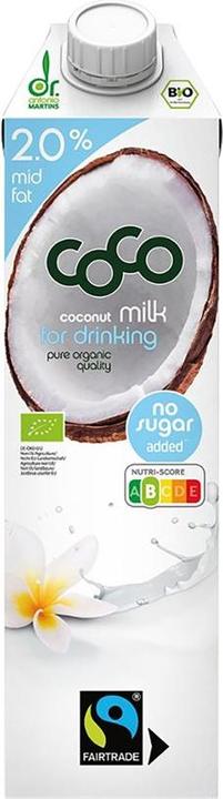 Actual product image Dr. Antonio Martins Dr Martins Coco Milk for Drinking Organic Tetra 1 lt (1 x 100 cl)