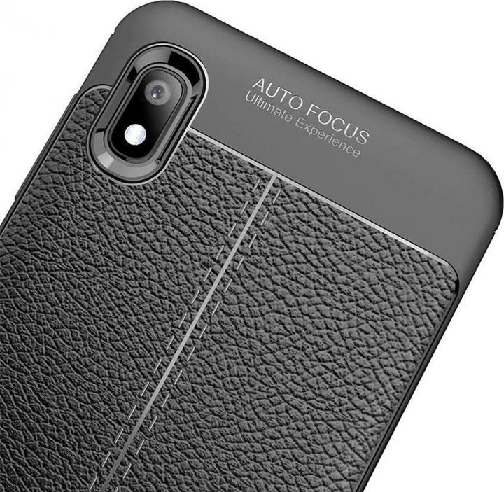 Actual product image Screenguard Samsung Galaxy A10 Case Leather Design TPU Cover (Samsung Galaxy A10)