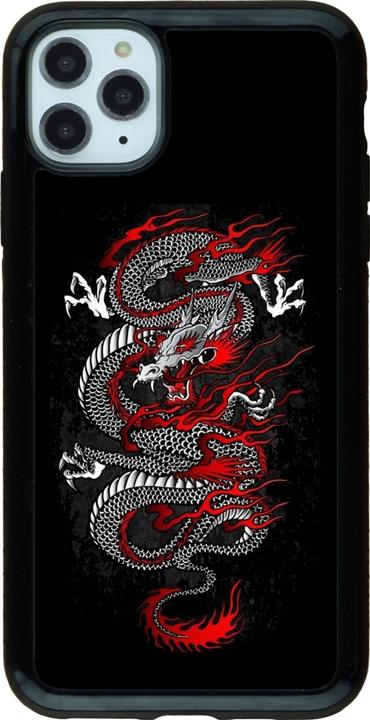 Image du produit PhoneLook Coque Hybrid Armor noir Japanese style Dragon Tattoo Red Black (Apple iPhone 11 Pro Max)