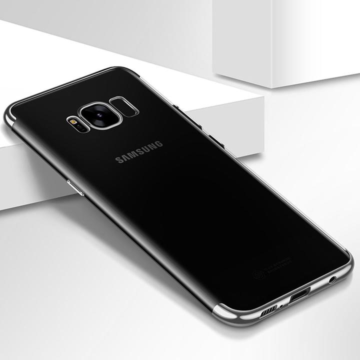 Actual product image König Design Mobile Cover Protective Case for Samsung Galaxy S7 Transparent Silver (Samsung Galaxy S7)