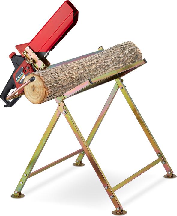 Actual product image Relaxdays Sawhorse chainsaw holder (88 cm, 73 cm)