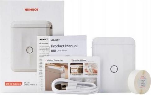 Image du produit Niimbot Imprimante d'étiquettes portable D110M blanche (203 dpi)