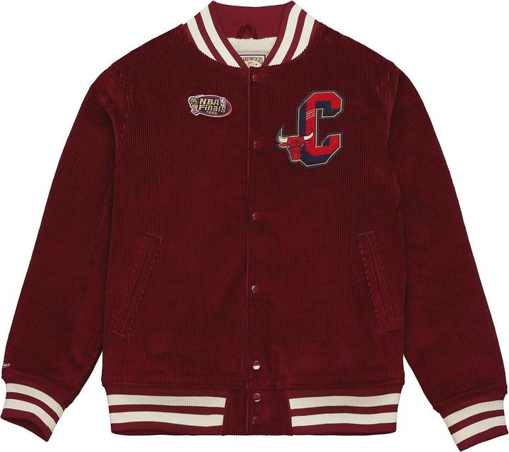 Mitchell & Ness M&N Varsity Kord Sherpa College Jacke - Chicago Bulls - S (S)