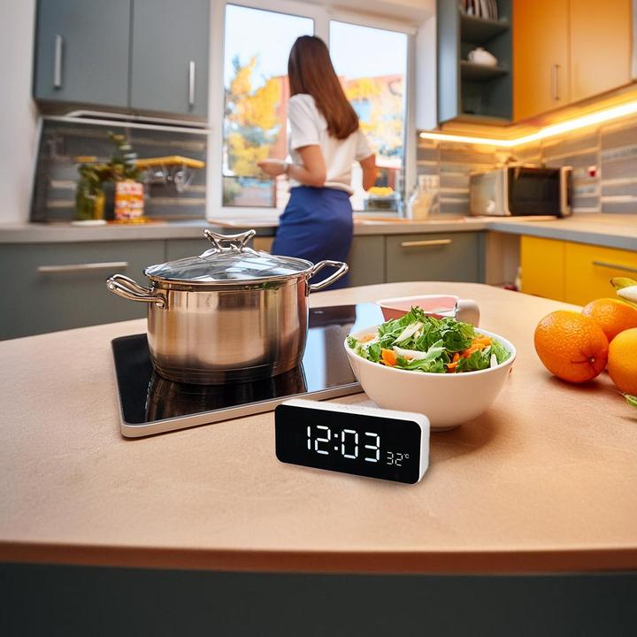 Greenblue GB397 Uhr mit Wecker und Thermometer