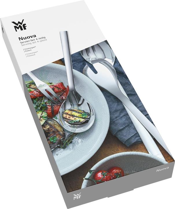 Productafbeelding WMF Serveerset 4st Salade Servers Lepel Nuova Roestvrij Staal Gepolijst (Salade servers, Opscheplepel, Vleesvork)