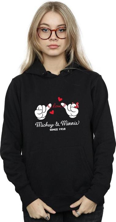 Immagine prodotto Disney Mickey Mouse Love Hands Felpa con Cappuccio Donna (S)