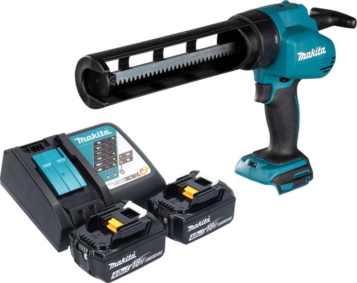 Actual product image Makita DCG 180 RM cordless cartridge gun 18 V + 2x battery 4.0 Ah + charger
