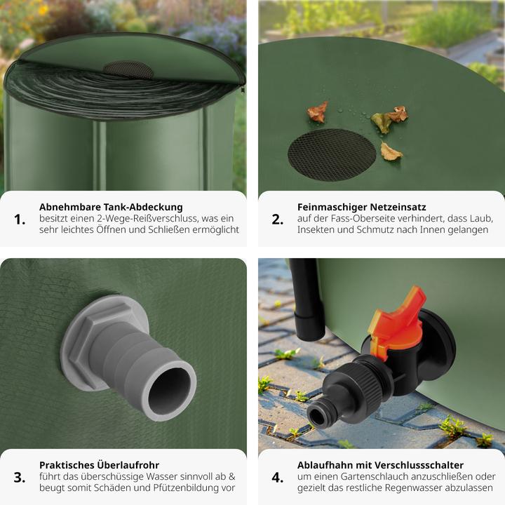 Immagine prodotto tectake Contenitore per acqua piovana (200 l)