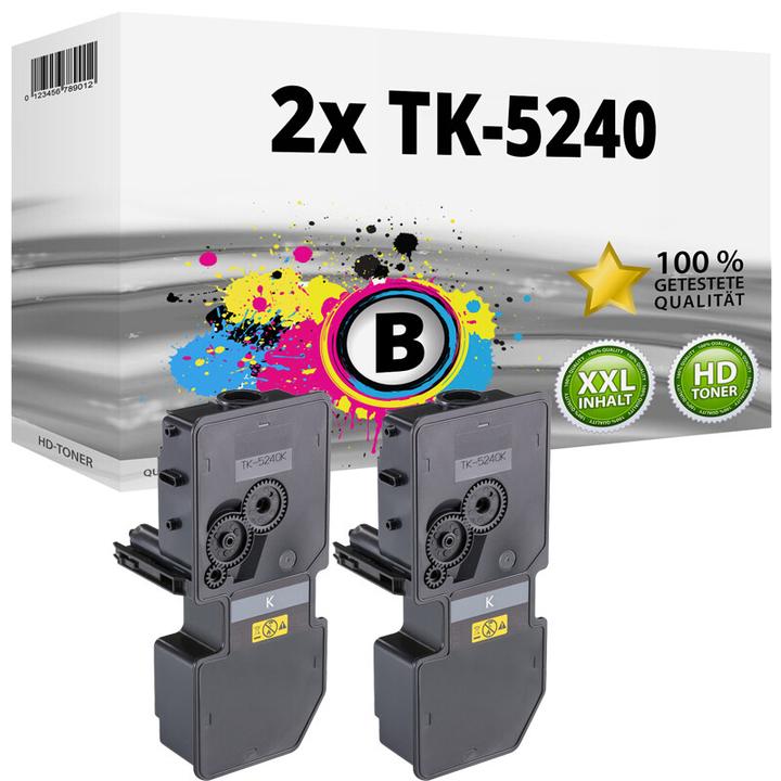 Immagine prodotto Druckfuxx 2x XXL TONER TK-5240K für Kyocera Ecosys M5526cdn M5526cdw P5026cdn P5