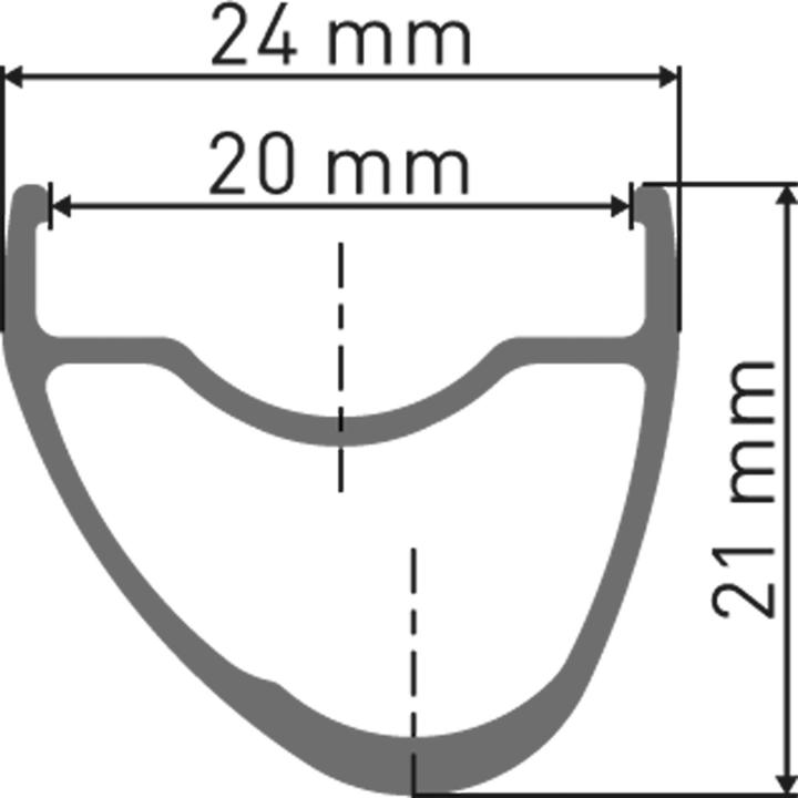 Actual product image DT Swiss RR 421 rim asymmetric DB (28")