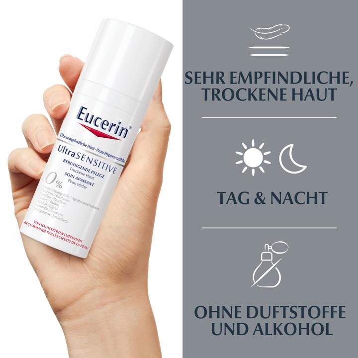 Produktbild Eucerin Ultra Sensitive Beruhigende Pflege für trockene Haut (50 ml, Tagescreme)