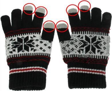 Produktbild Hermex iGlove Handschuhe für TouchScreen Touch - Schwarz Grösse S (S)