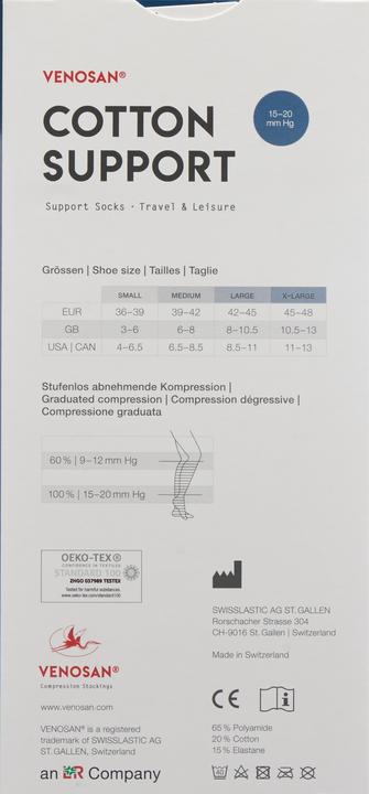 Image du produit Venosan COTTON SUPPORT Socks A-D S wood (S)