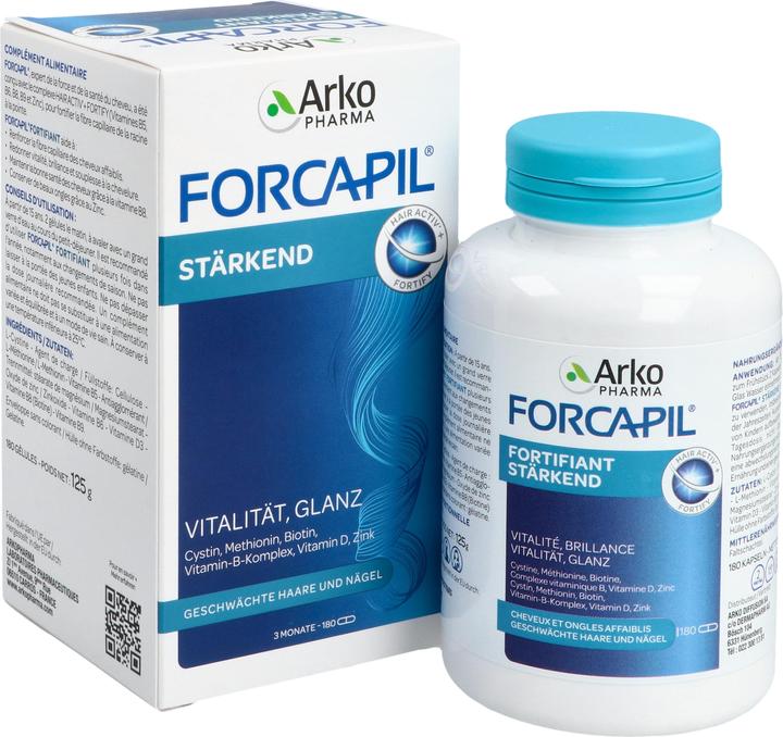 Image du produit Arkopharma Forcapil Haar und Nägel Kapseln (180 pièce(s), Capsules, 111 g)