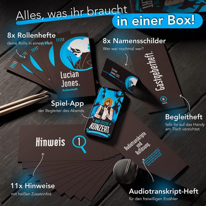 Actual product image Crime Cases The last concert - murder mystery dinner (German)