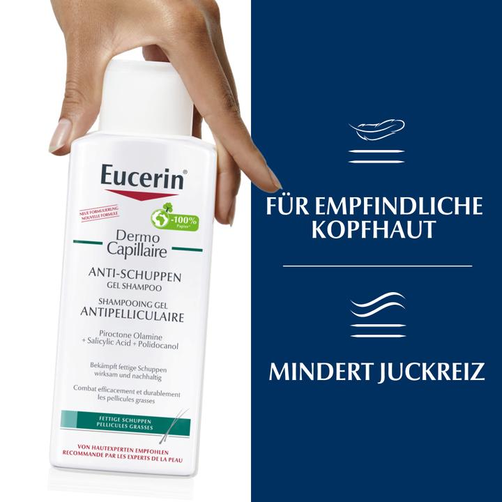 Actual product image Eucerin DermoCapillaire Anti-Dandruff Gel Shampoo (250 ml, Liquid shampoo)