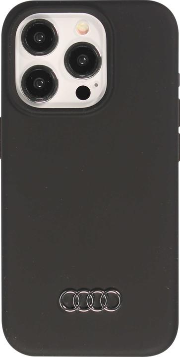 Produktbild Audi Silicone Case iPhone 15 Pro 6.1" czarny/black hardcase AU-LSRIP15P-Q3/D1-BK (Apple iPhone 15 Pro)