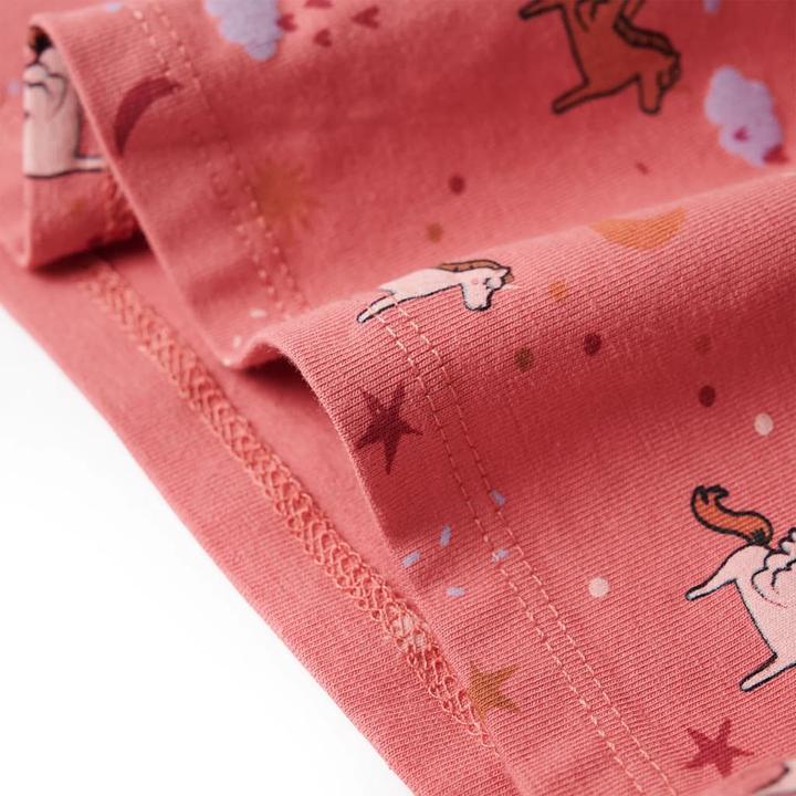 Actual product image VidaXL Children's pyjamas with long sleeves dusky pink 92,Material: 95 (92)