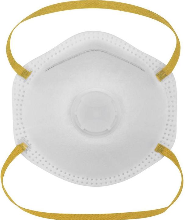 Actual product image Gime 2575495 Fine dust mask with valve FFP2 10 pcs. DIN EN 149:2001 + A1:2009 (FFP2, 10 x)